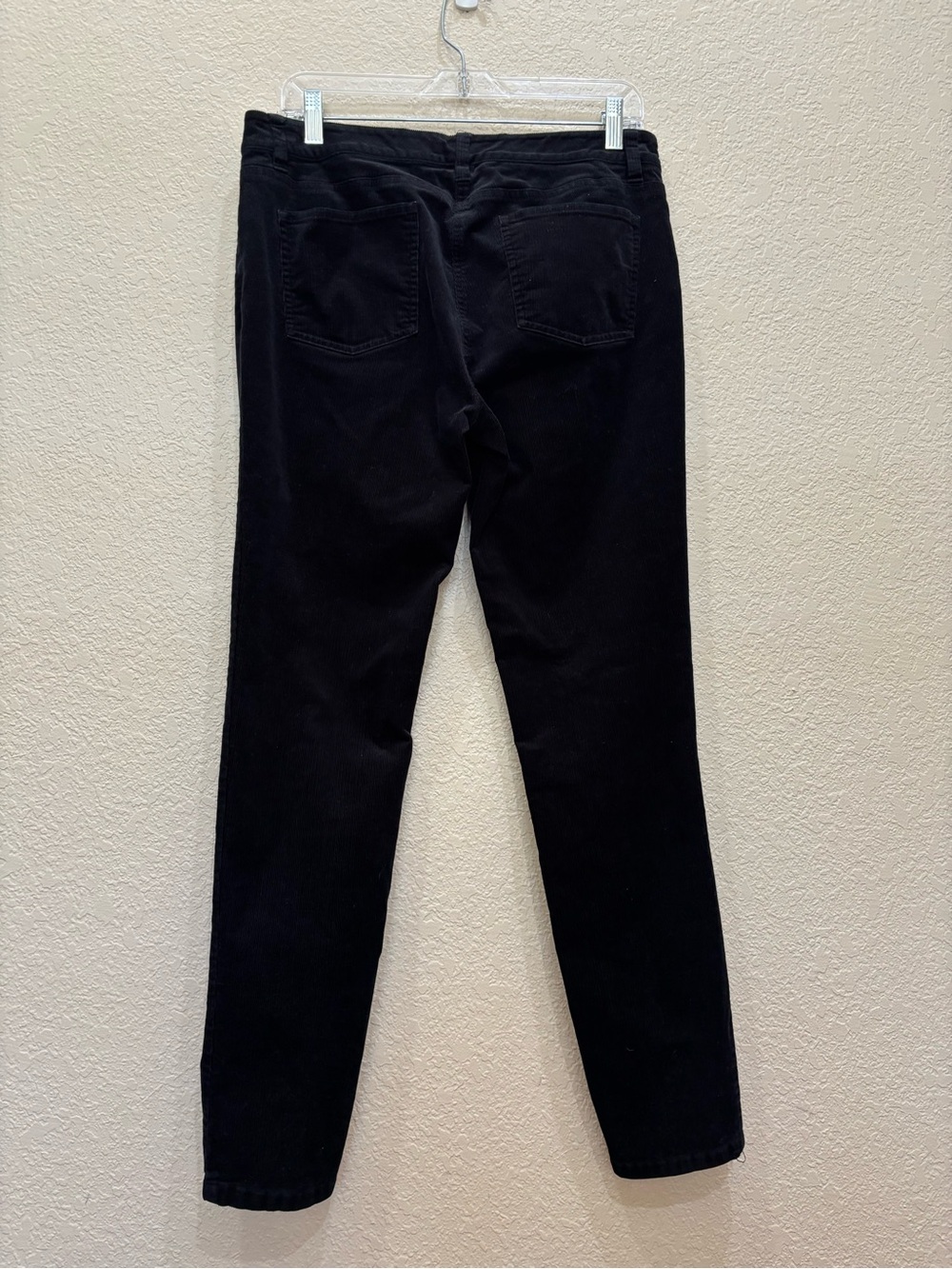 Eileen Fisher Organic Cotton Tencel Stretch Corduroy Pant Black Sz 10 Minimalist - Picture 4 of 9